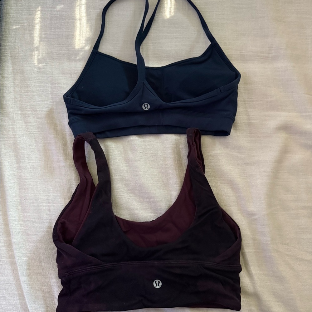 lululemon athletica Sports Bras - Navy and Burgundy